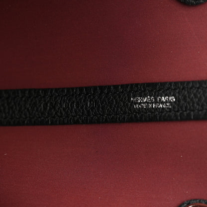 Hermes Toile Militaire Negonda Verso Garden Party Tote 36 MM  Black Rouge H 5 of 9