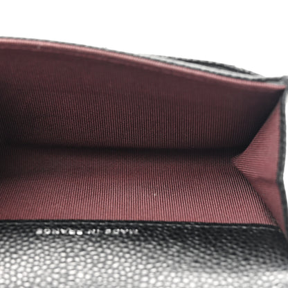 Chanel Caviar Quilted Flap Card Holder Wallet Black 5 of 12