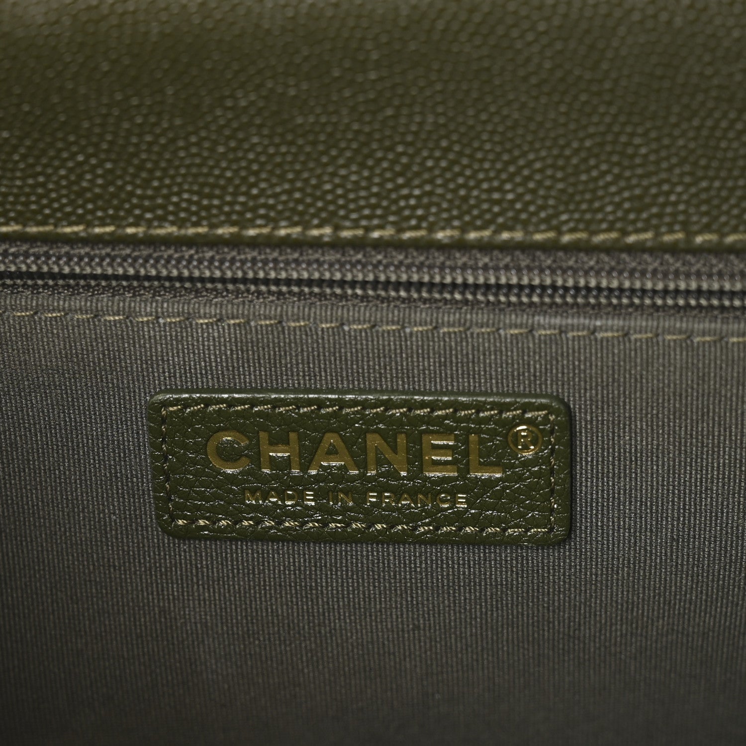 Chanel Caviar Quilted School Memory Backpack Dark Green 6 of 11