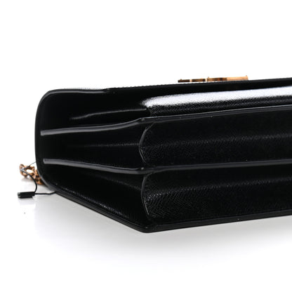 Saint Laurent Coated Bark Calfskin Medium Monogram Sunset Black 7 of 8