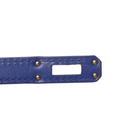 Hermes Tadelakt Kelly Sellier 25 Bleu Electrique 29 of 33