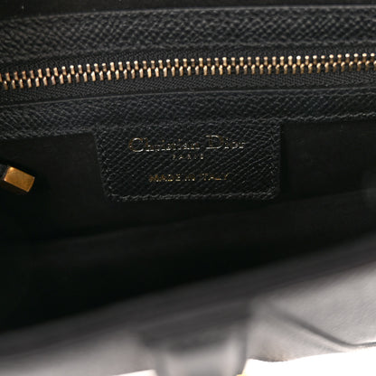 Christian Dior Grained Calfskin Saddle Bag Black 6 of 9