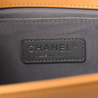 Chanel Calfskin Chevron Quilted Medium Boy Flap Yellow 6 of 15