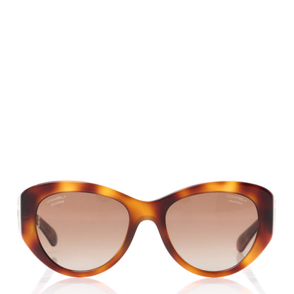 Chanel Acetate Polarized Butterfly Large CC Sunglasses 5492-A Tortoise 2 of 8