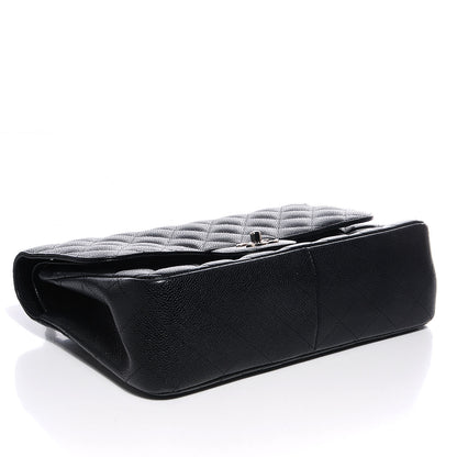 Chanel Caviar Quilted Jumbo Double Flap Black 4 of 7