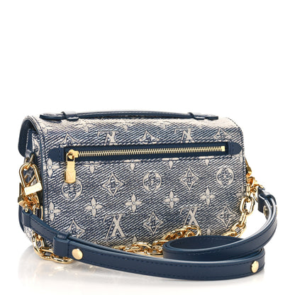 Louis Vuitton Monoglam Pochette Metis East West Blue 3 of 9