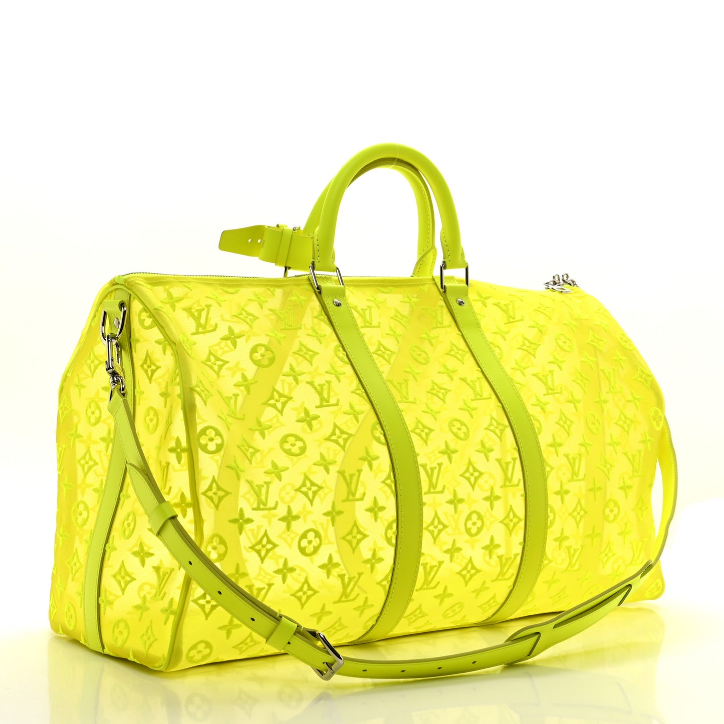 Monogram Fluo See Through Keepall Bandouliere 50 Yellow