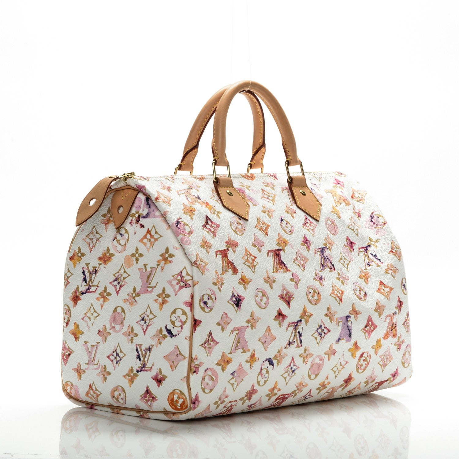 Louis Vuitton Watercolor Aquarelle Speedy 35 White 3 of 6