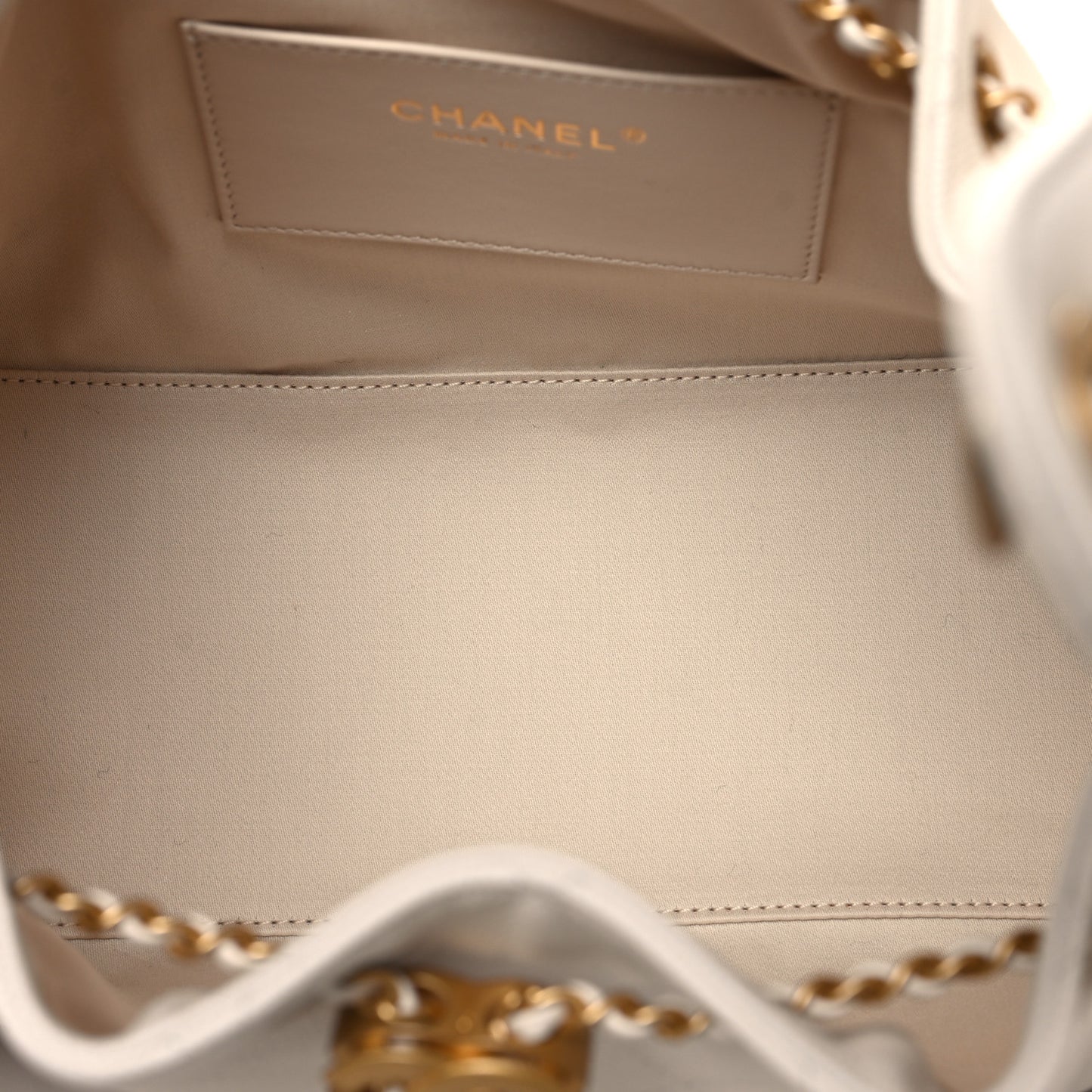 Caviar Quilted Small Chanel 25 Handbag White