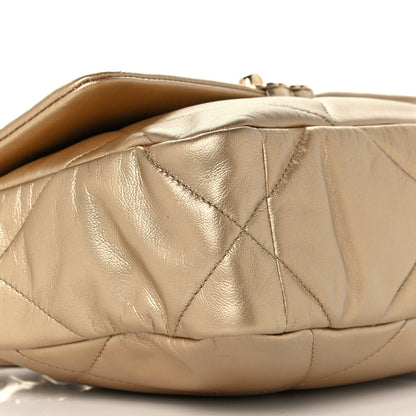 Chanel Metallic Lambskin Quilted Medium Chanel 19 Flap Gold 9 of 11