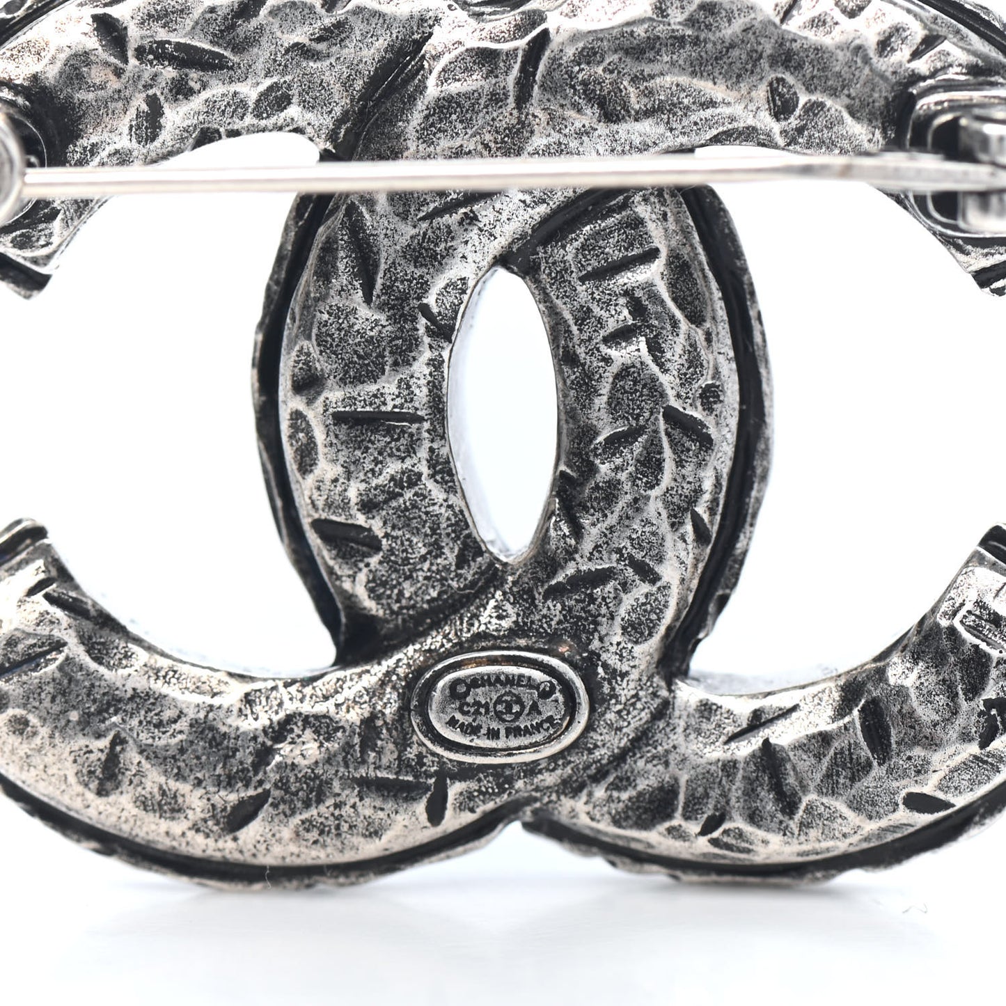 Ruthenium Crystal CC Brooch