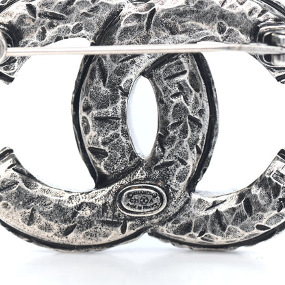 Chanel Ruthenium Crystal CC Brooch 3 of 3
