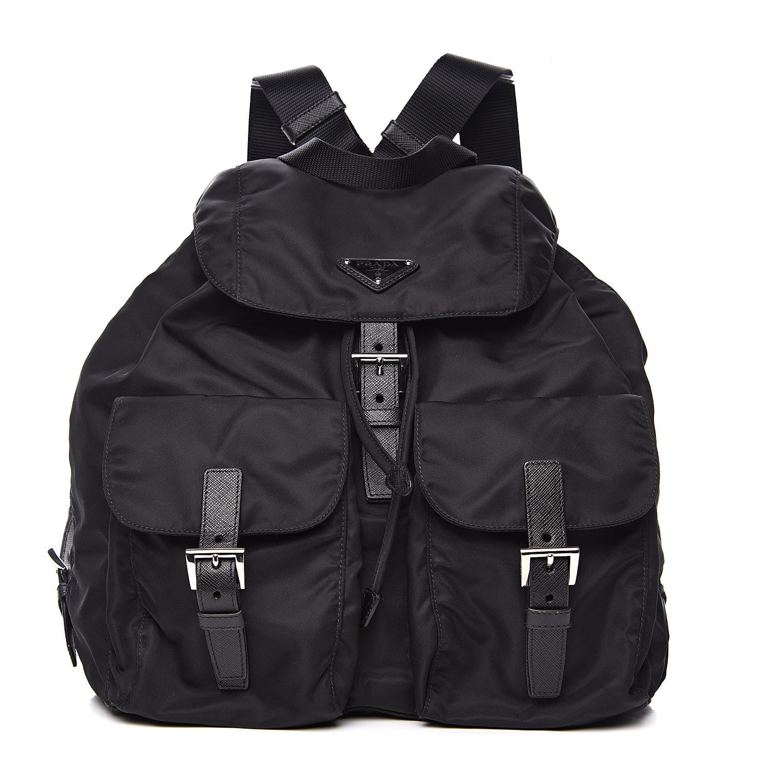 Prada Nylon Vela Medium Backpack Black 1 of 9