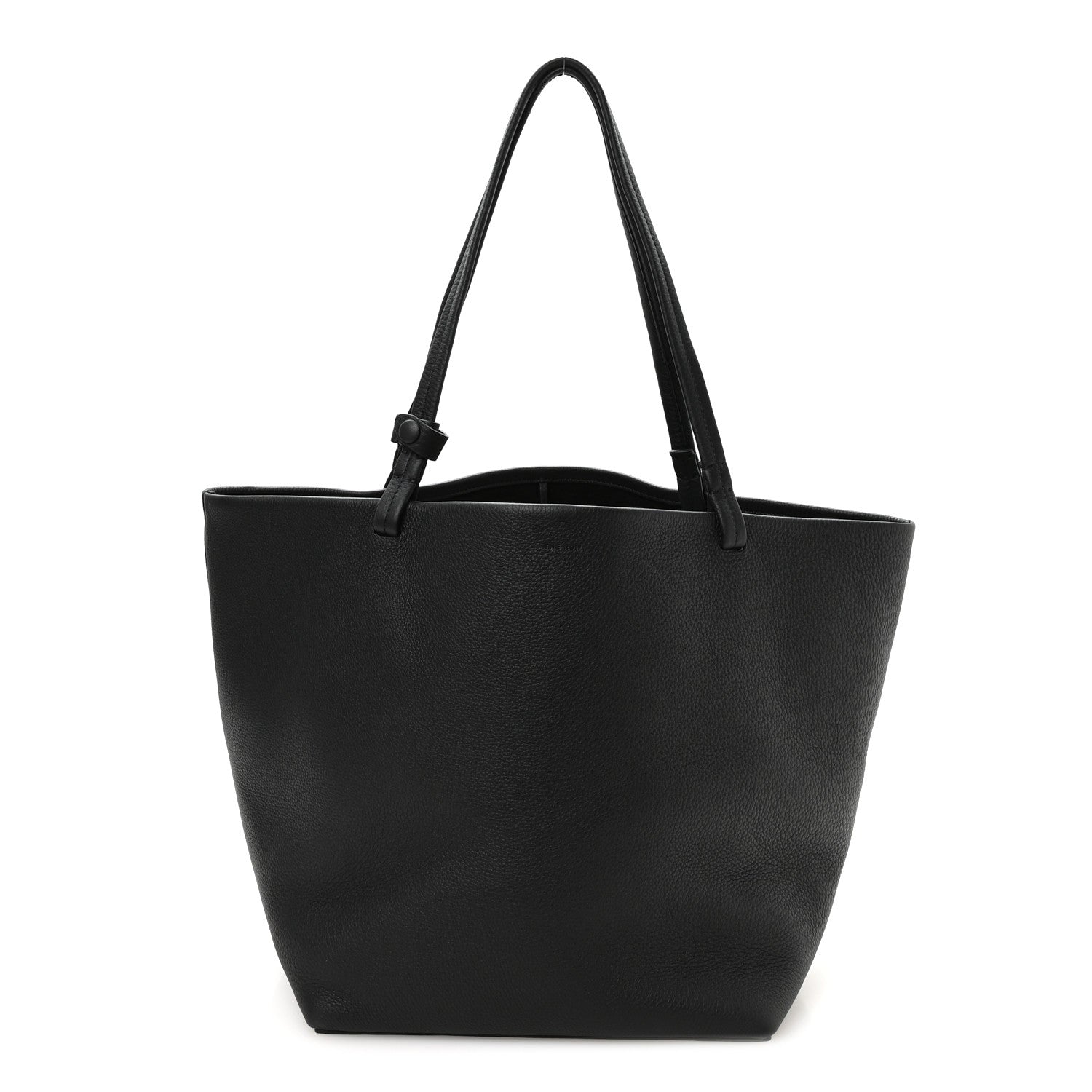 The Row Grained Calfskin Park Tote Three Black 1 of 11