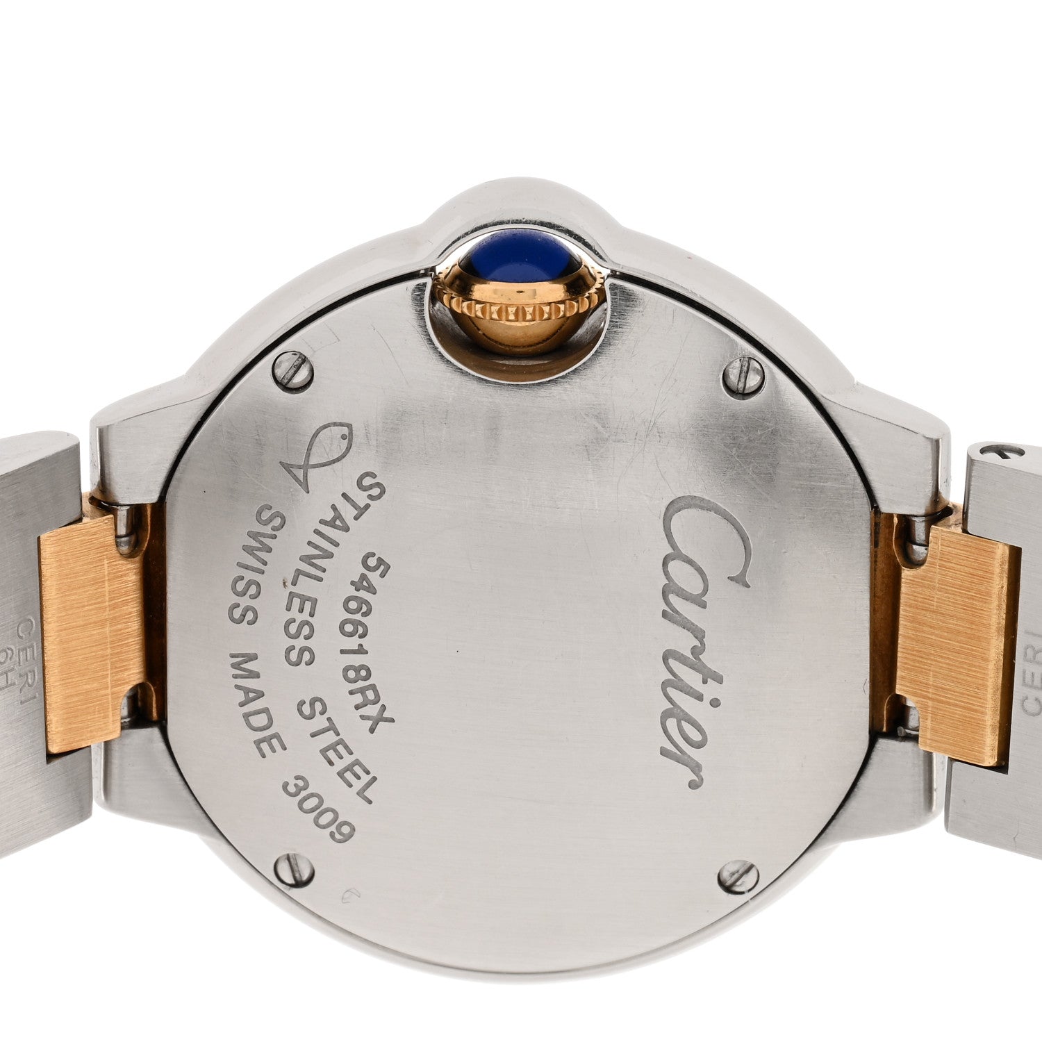 Cartier Stainless Steel 18K Yellow Gold 28mm Ballon Bleu De Cartier Quartz Watch 4 of 4