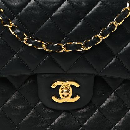 Chanel Lambskin Quilted Medium Double Flap Black 8 of 11
