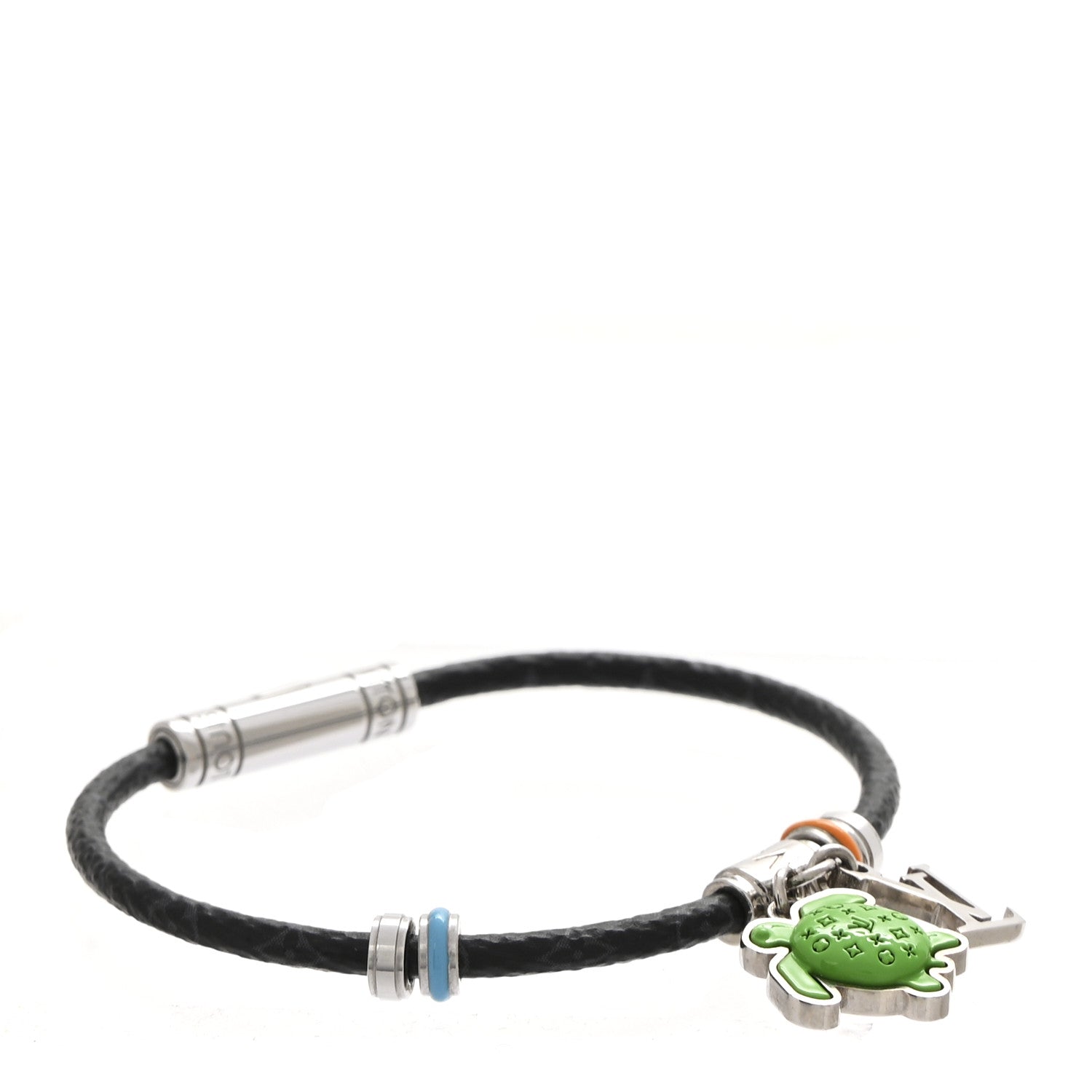 Louis Vuitton Monogram Eclipse Keep It Turtle Bracelet 19 1 of 5