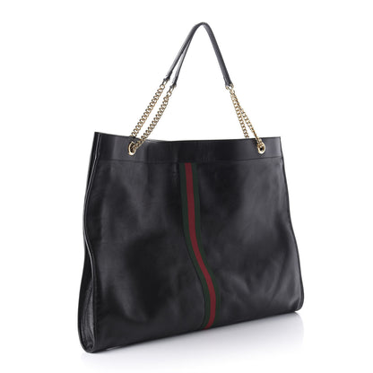 Gucci Calfskin Large Rajah Chain Tote Black 3 of 10