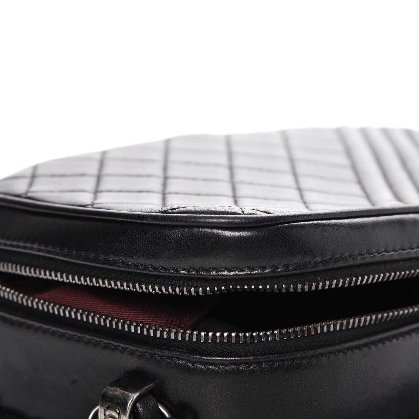 Lambskin Small Coco Boy Camera Case Black