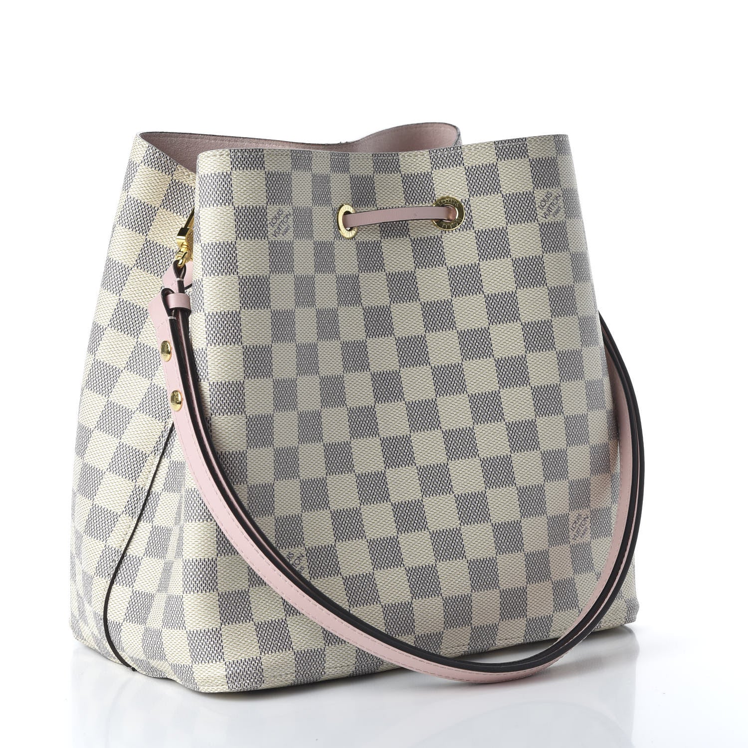 Louis Vuitton Damier Azur Neonoe MM Eau De Rose 3 of 9