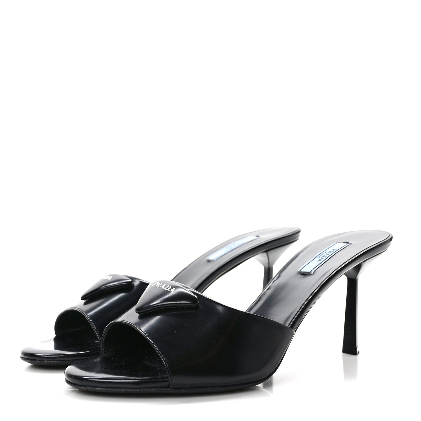 Spazzolato Logo 75mm Slide Sandals 40 Black