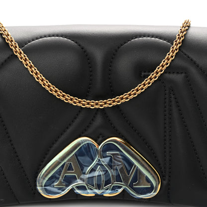 Alexander McQueen Calfskin Quilted Small The Seal Chain Shoulder Bag Black 7 of 9