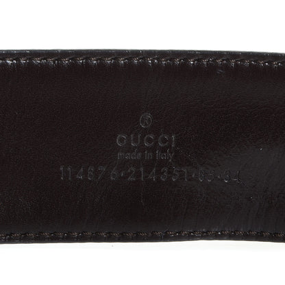 Gucci Monogram Interlocking G Belt 85 34 Brown 4 of 4
