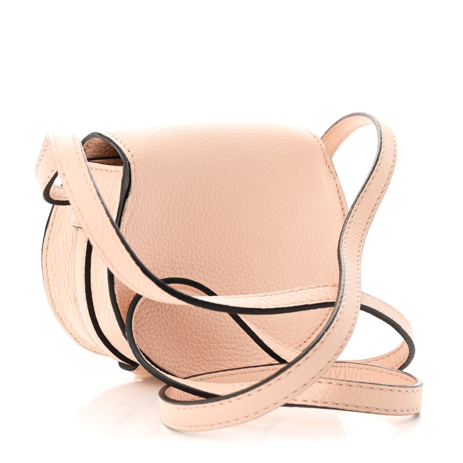Chloe Calfskin Nano Marcie Saddle Bag Blush Nude 3 of 10
