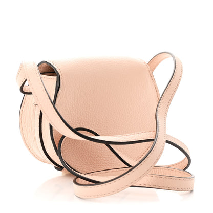 Chloe Calfskin Nano Marcie Saddle Bag Blush Nude 3 of 10
