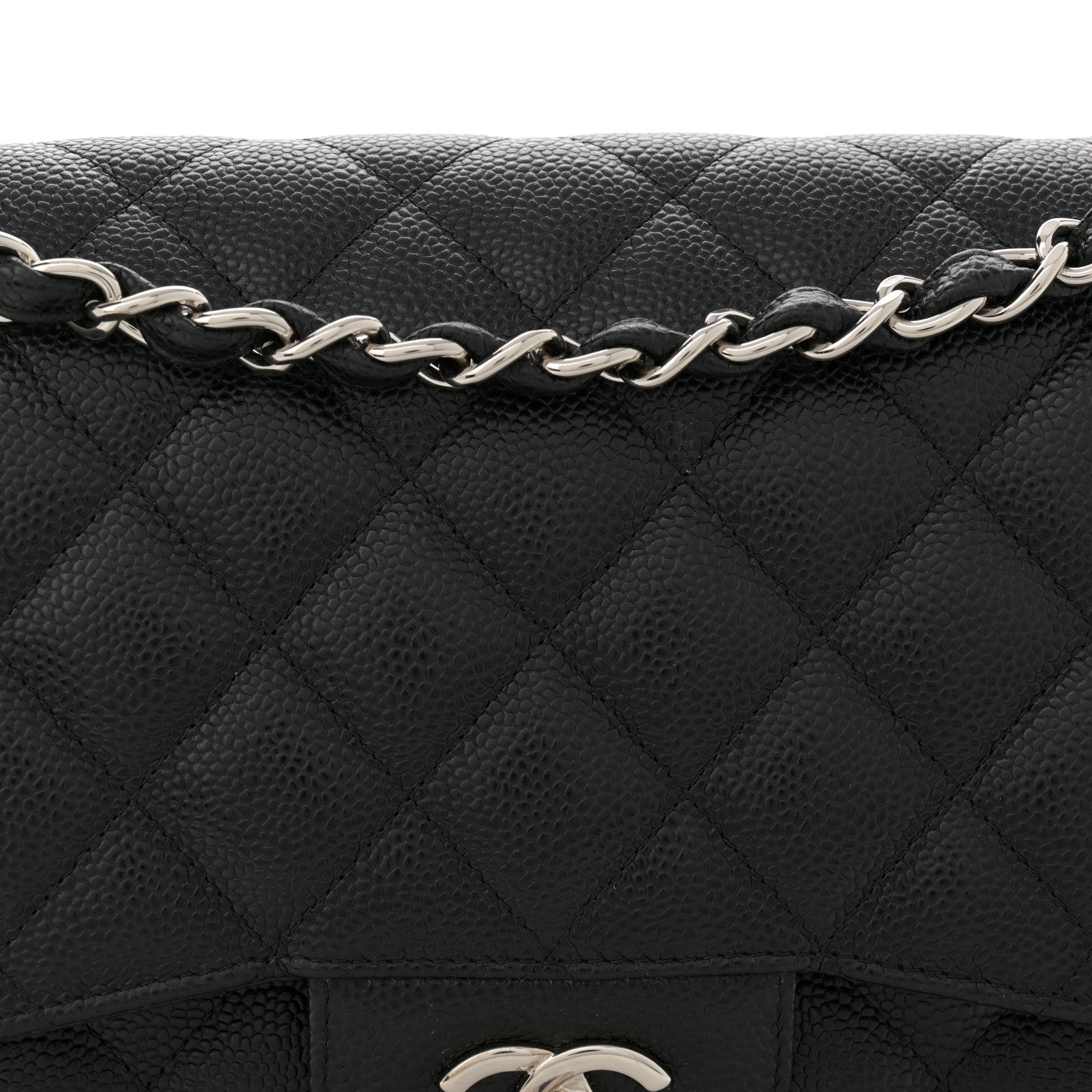 Chanel Caviar Quilted Jumbo Double Flap Black 8 of 14