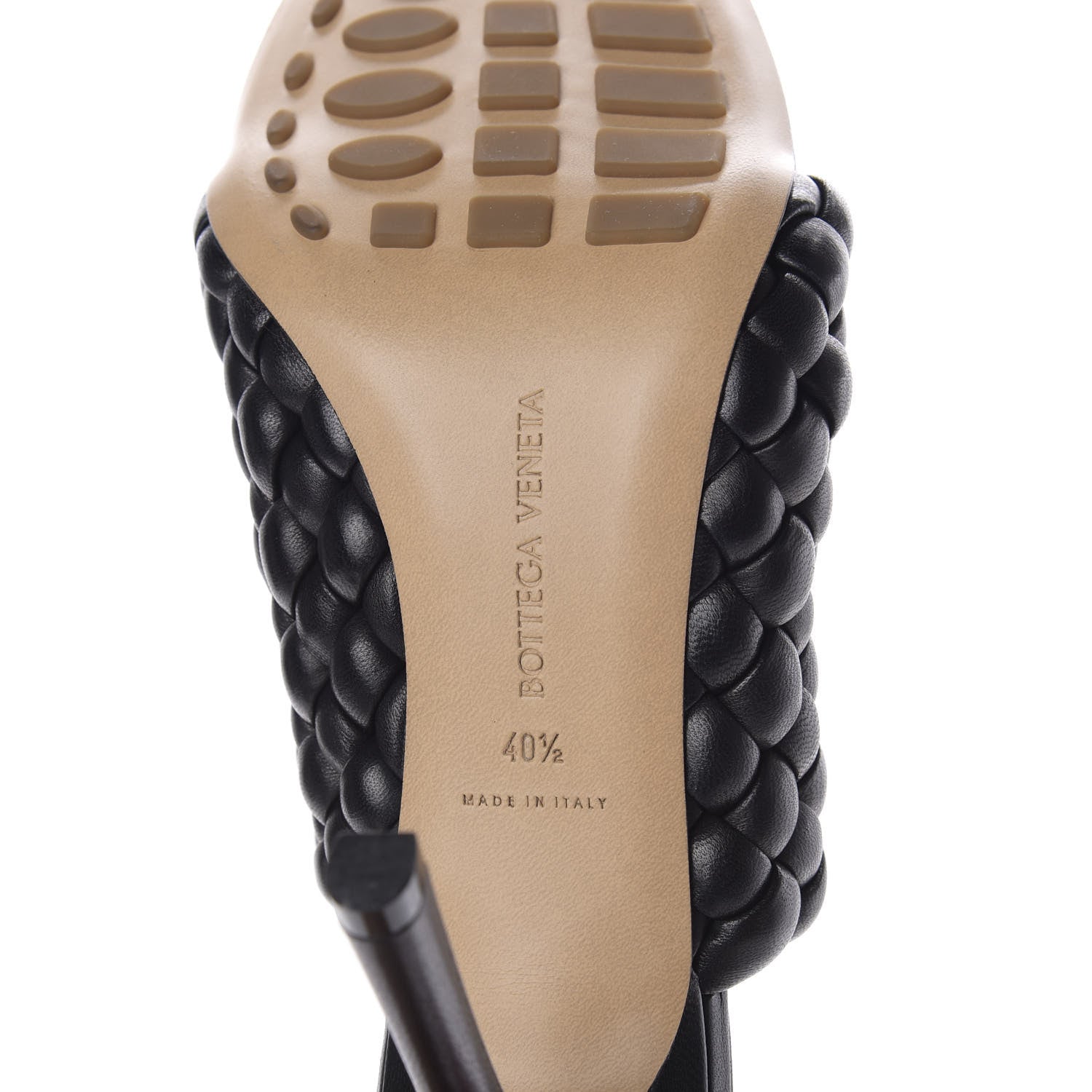 Bottega Veneta Nappa Padded Intreccio The Curve Sandals 40.5 Black 14 of 15