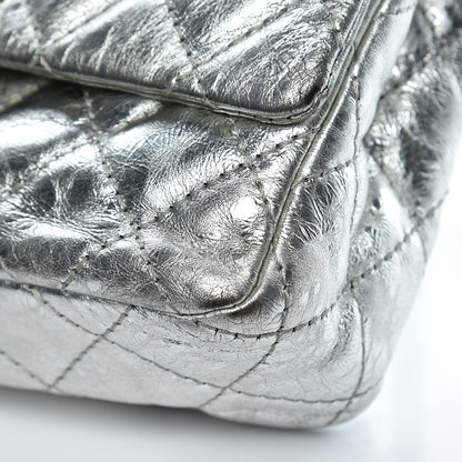Chanel Metallic Aged Calfskin Quilted 2.55 Reissue 226 Flap Silver 12 of 16