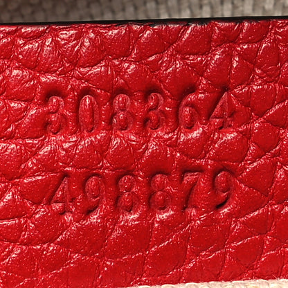 Gucci Pebbled Calfskin Small Soho Disco Bag Tabasco Red 7 of 10