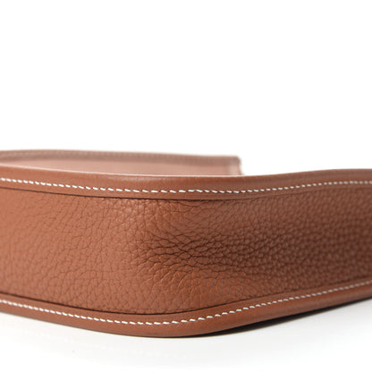 Hermes Taurillon Clemence Amazone Evelyne TPM Gold Jaune Ambre Brique 7 of 10