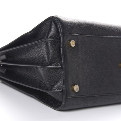 Saint Laurent Grained Calfskin Small Sac De Jour Black 5 of 10