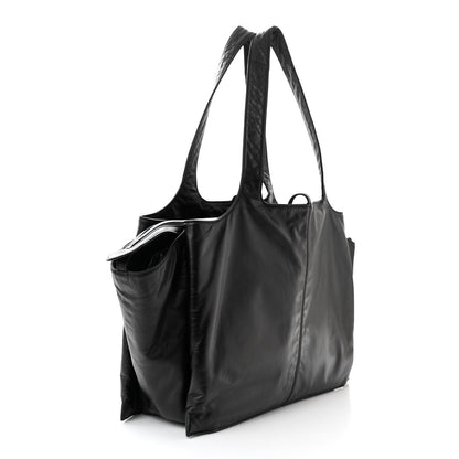 Celine Paperweight Calfskin Medium Tri-Fold Bag Black 3 of 10