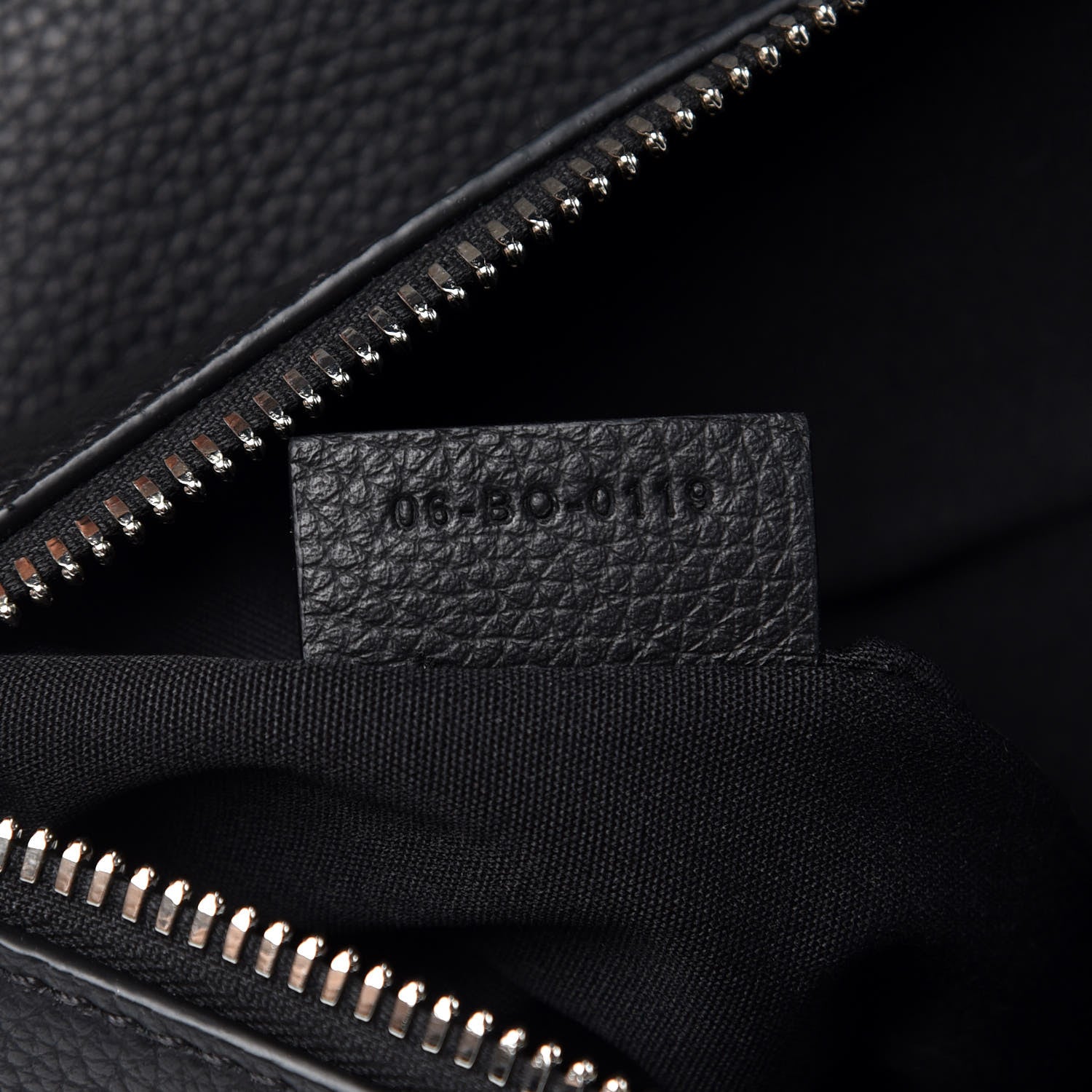 Christian Dior Grained Calfskin Mens Saddle Pouch Black 7 of 10