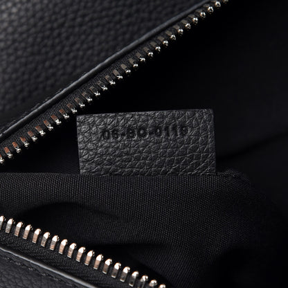 Christian Dior Grained Calfskin Mens Saddle Pouch Black 7 of 10