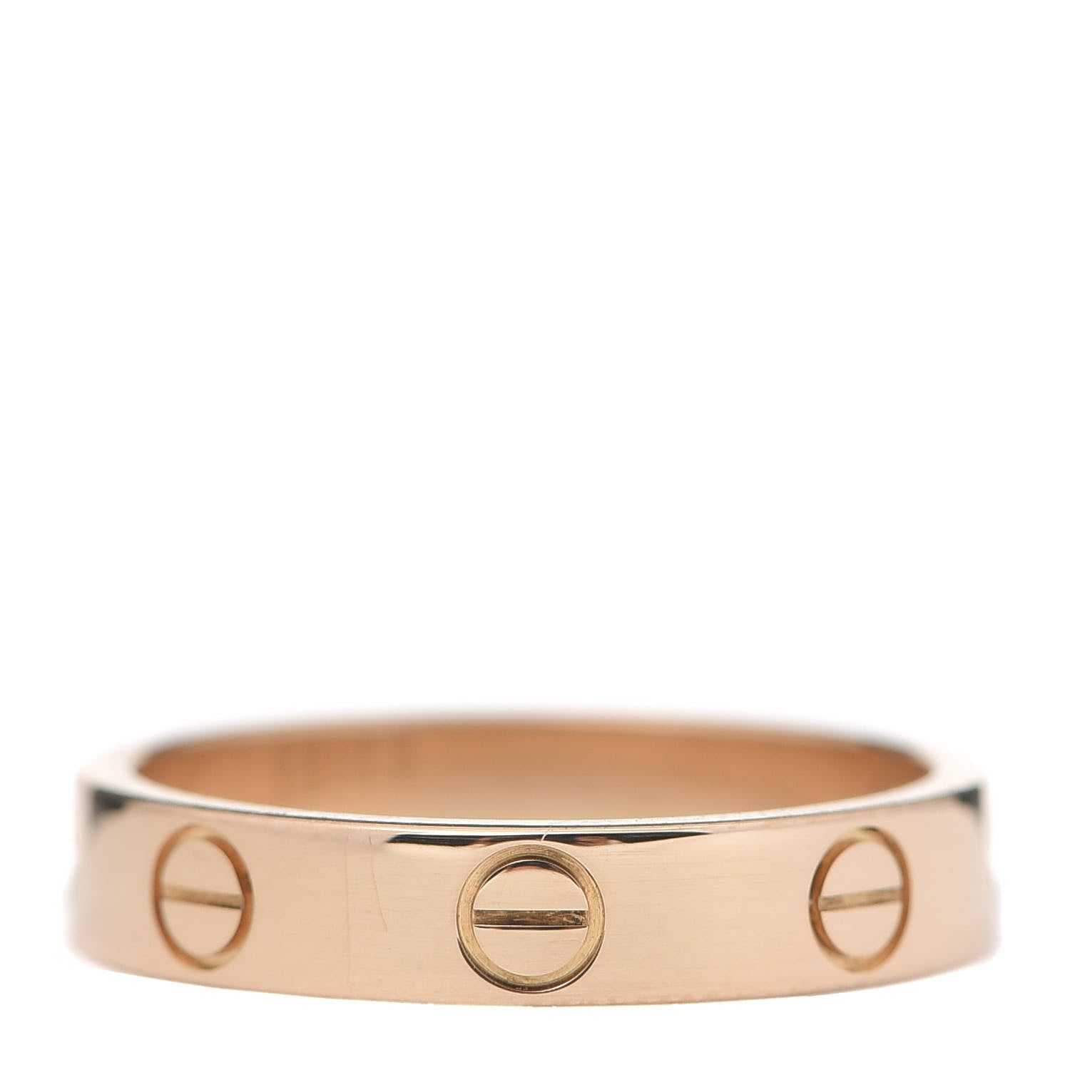 Cartier 18K Pink Gold 3.5mm LOVE Wedding Band Ring 50 5.25 3 of 4