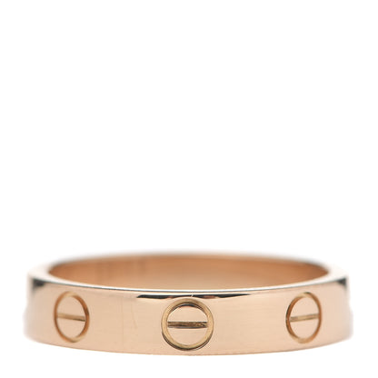 Cartier 18K Pink Gold 3.5mm LOVE Wedding Band Ring 50 5.25 3 of 4