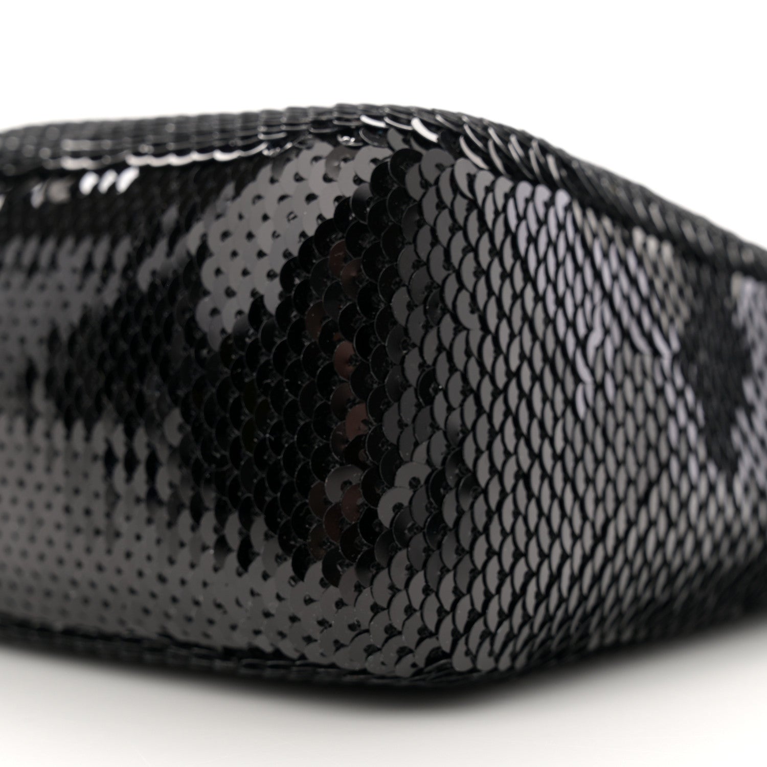 Prada Paillettes Sequin Mini Re-Edition 2000 Bag Black White 10 of 10