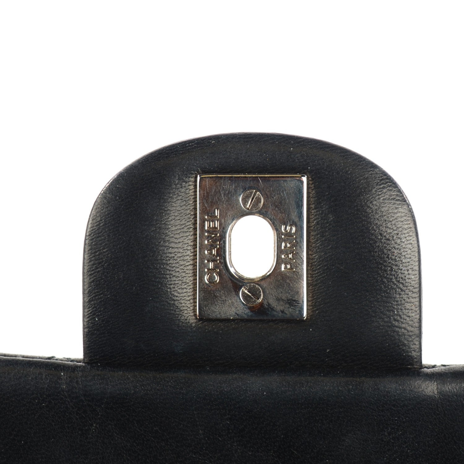 Chanel Lambskin Quilted Mini Square Flap Black 7 of 8