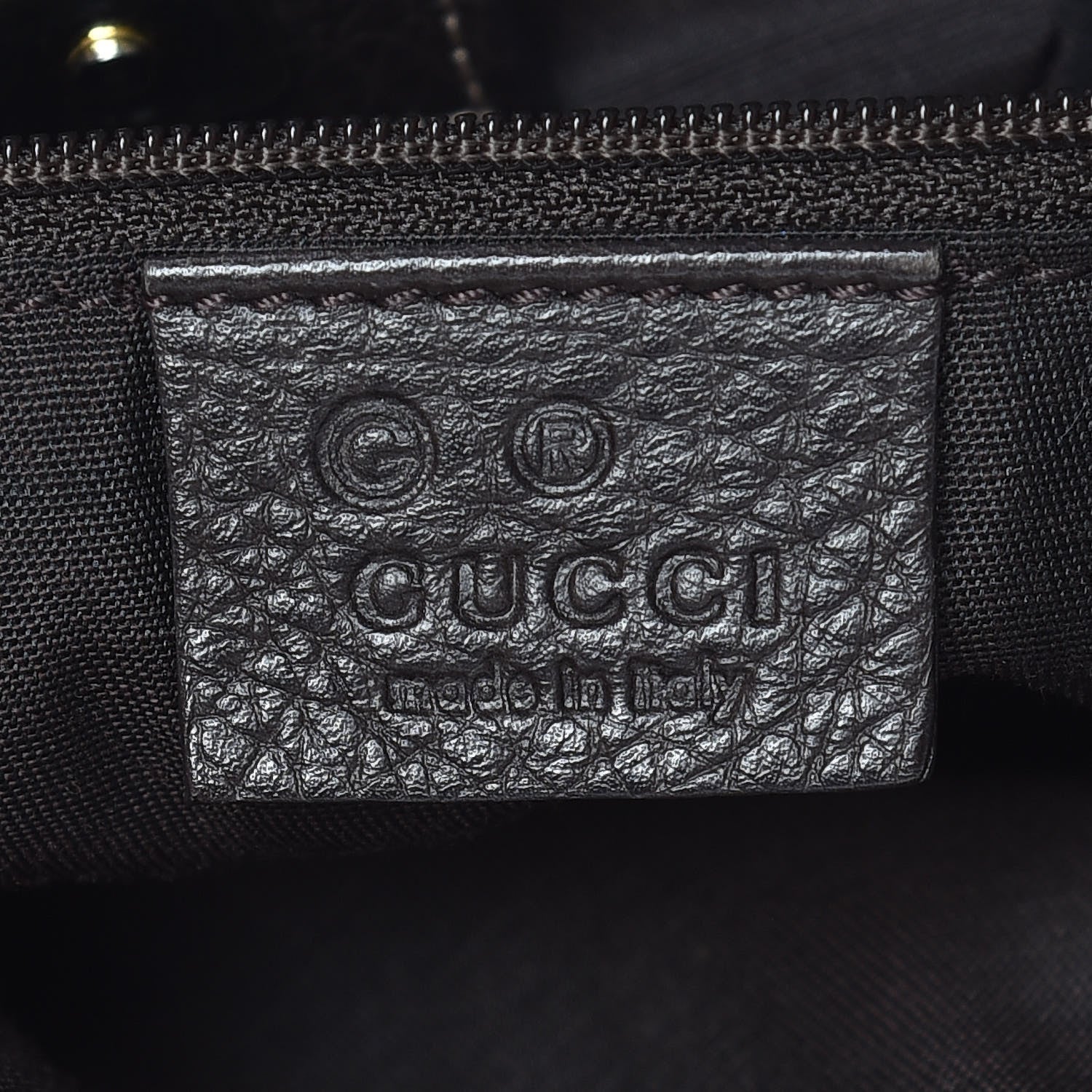 Gucci Crystal Monogram Medium Abbey Convertible Tote Dark Brown 9 of 12