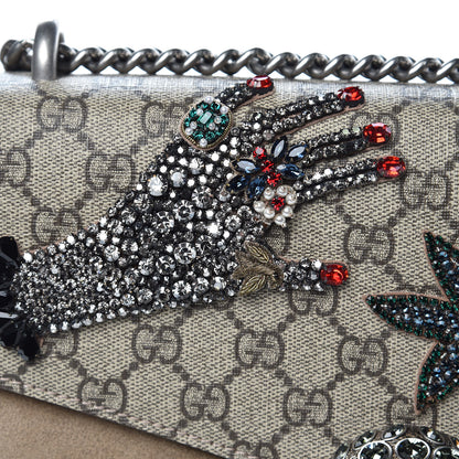 Gucci GG Supreme Monogram Shooting Star Embroidered Medium Dionysus Shoulder Bag Beige 8 of 11