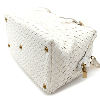 Bottega Veneta Nappa Intrecciato Montaigne Bag White 9 of 9
