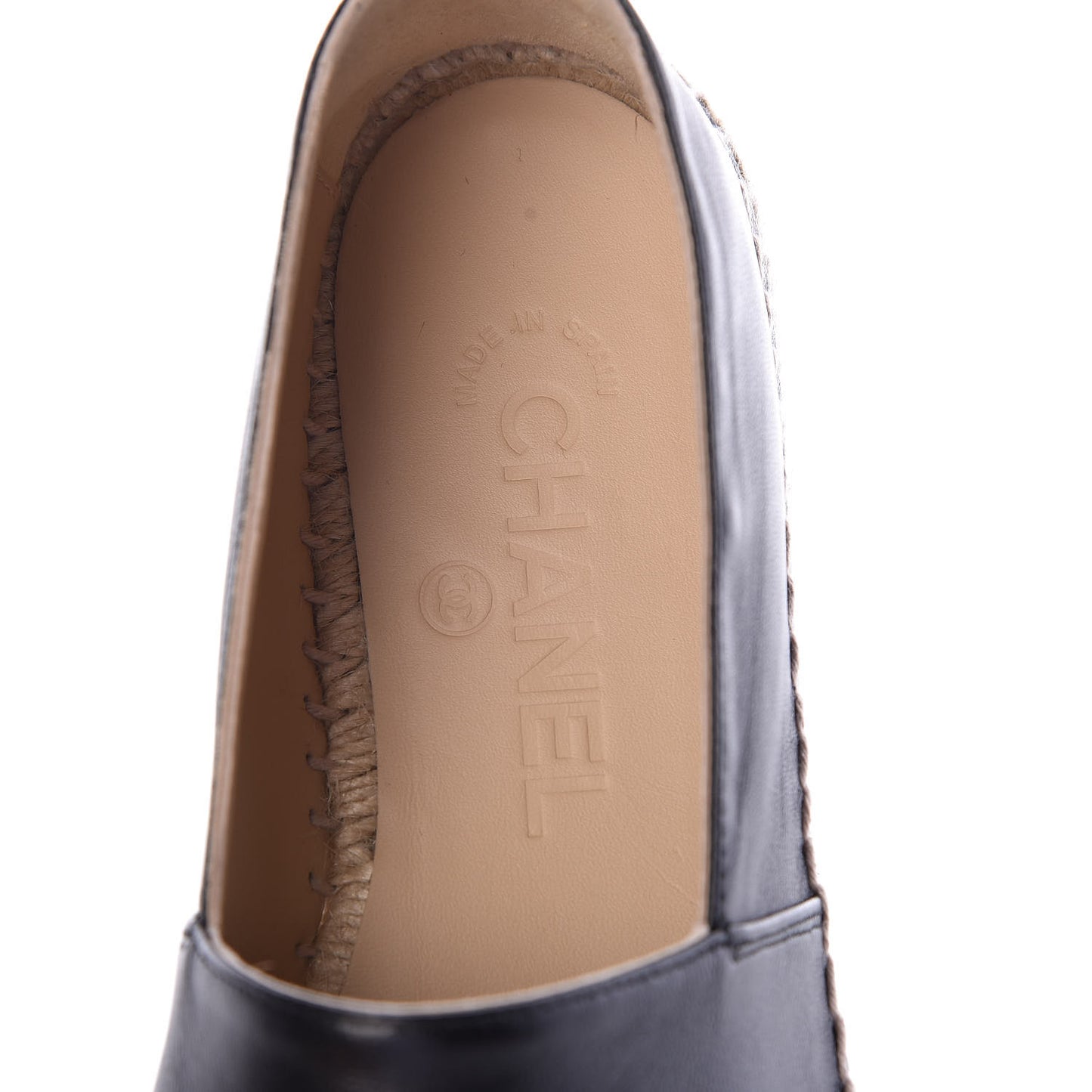 Lambskin CC Espadrilles 37 Black