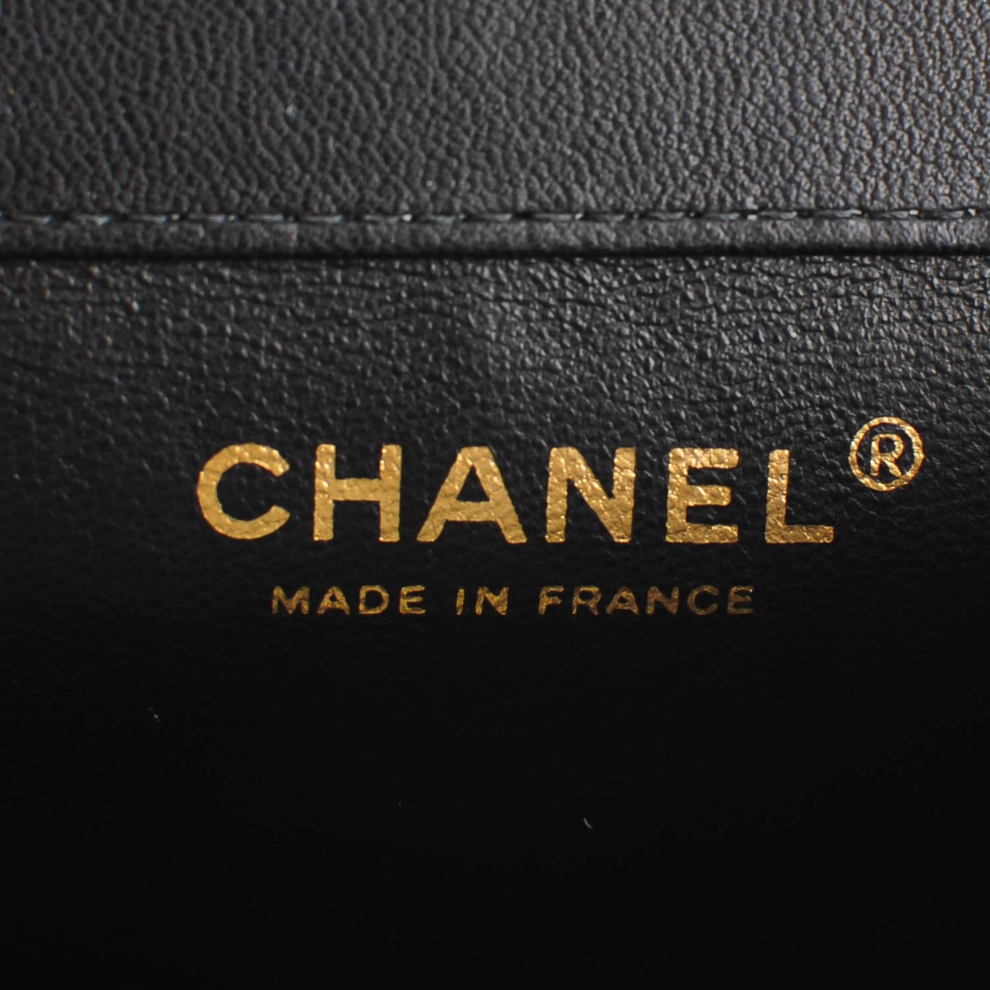 Glazed Calfskin Quilted Mini Square Flap Black