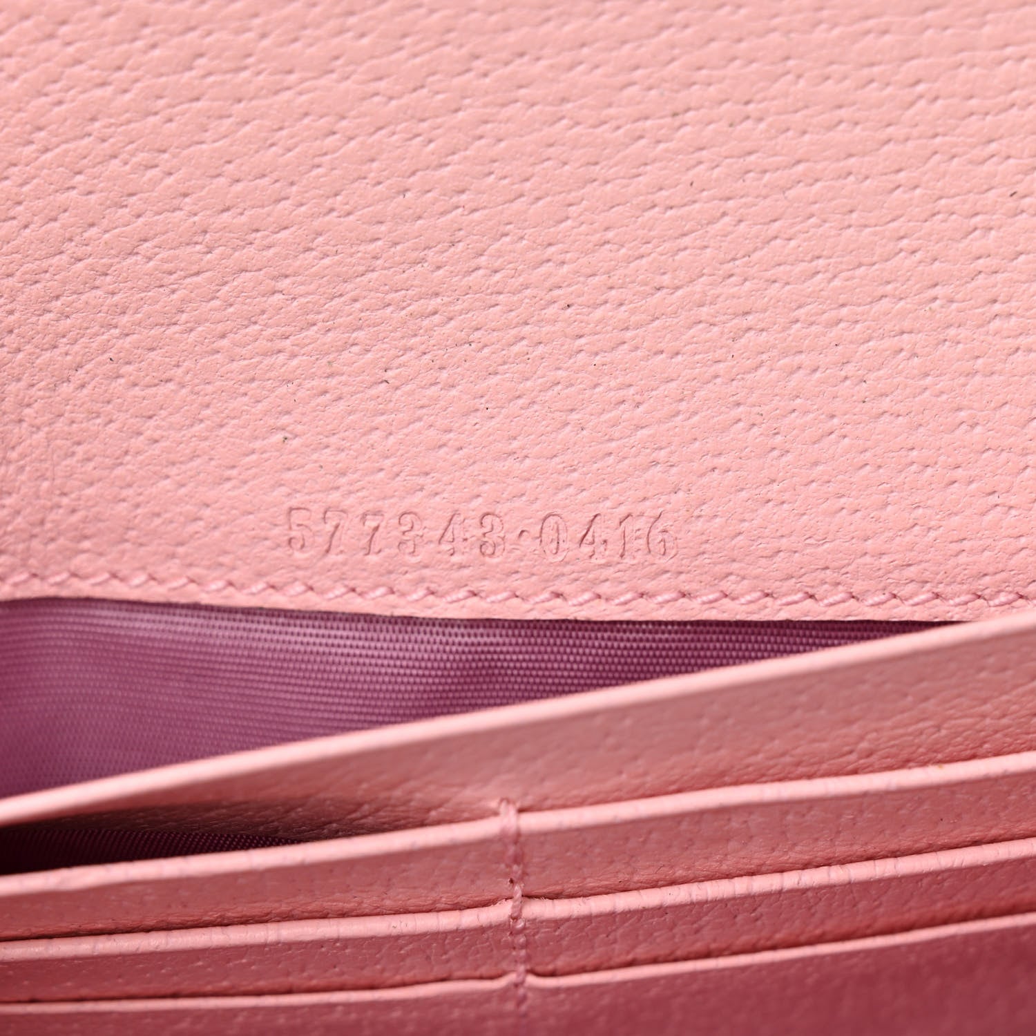 Gucci Canvas Flora Wallet On Chain Light Pink 7 of 11