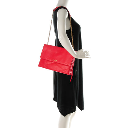 Lanvin Lambskin Quilted Medium Sugar Flap Shoulder Bag Framboise Raspberry 2 of 7