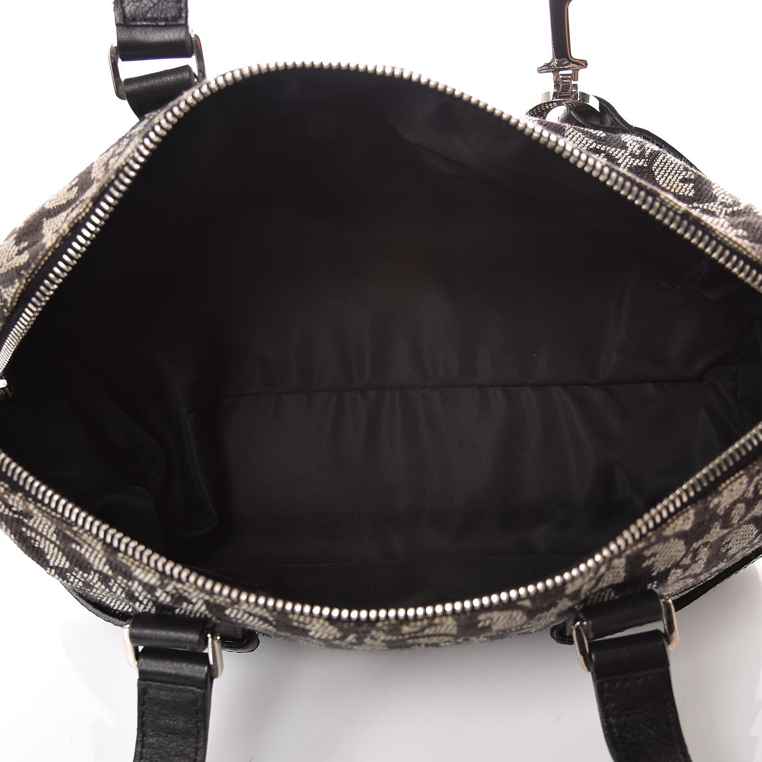 Christian Dior Denim Monogram Charms Shoulder Bag Black 7 of 16